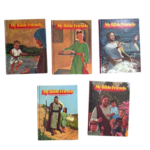 My Bible Friends Set - Five Volume Book Hard cover set - Vintage Out of print